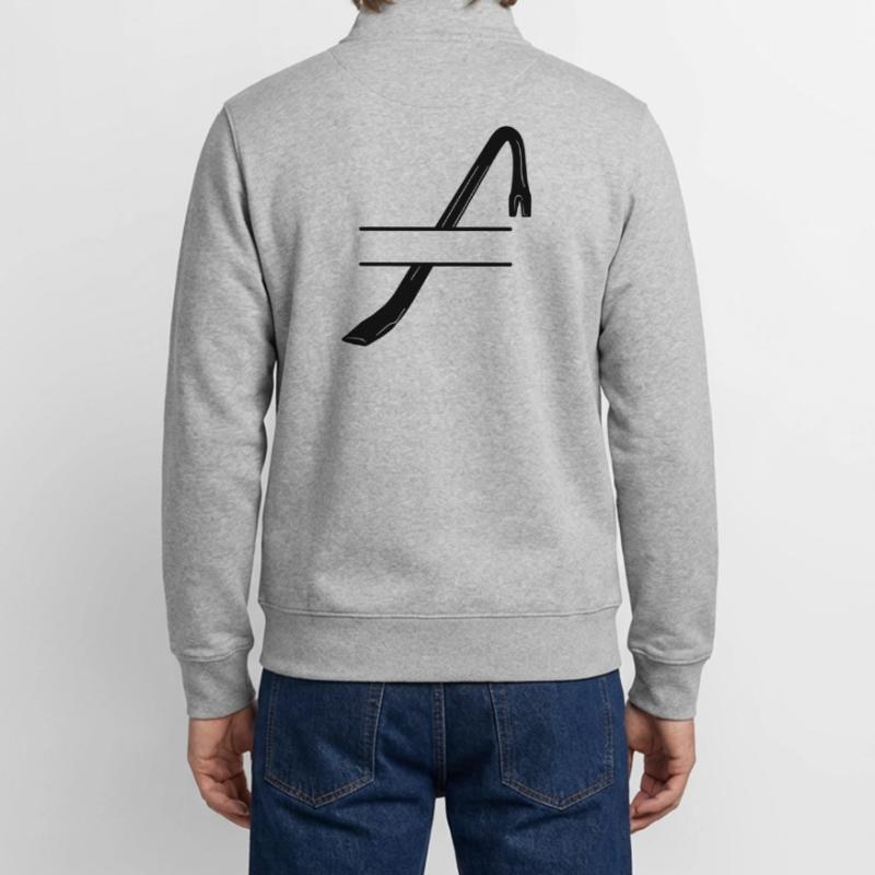 Einbruchslogo Brechstange oder Brechstange Unisex Organic Zip Sweatshirt von Stanley/Stella