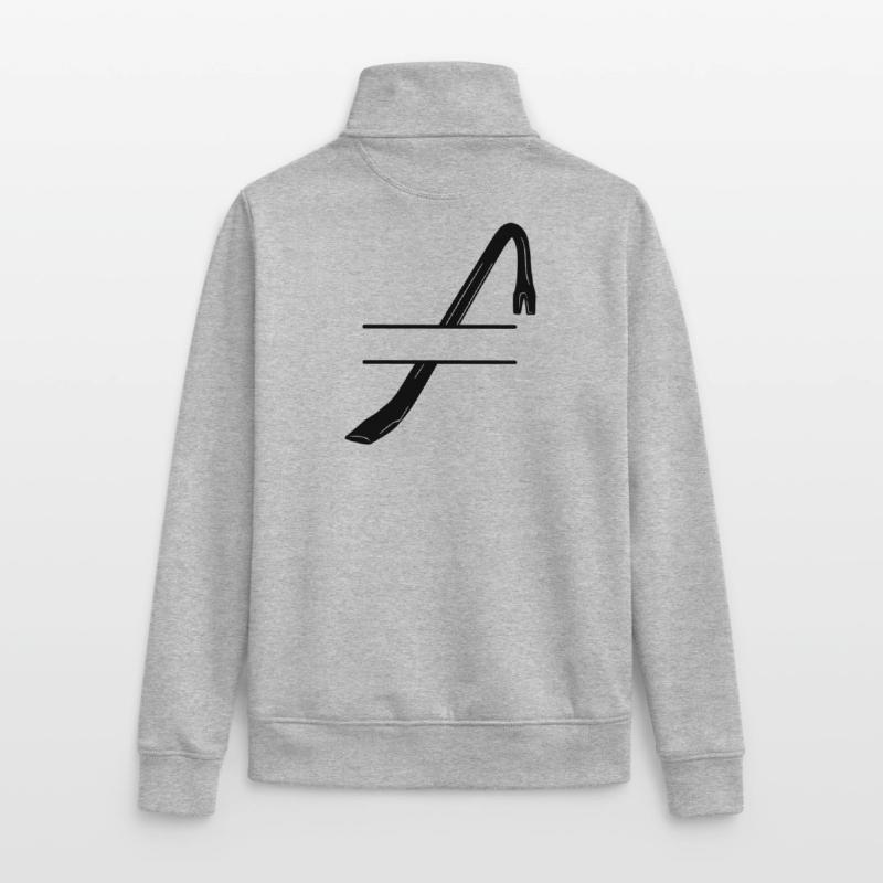 Einbruchslogo Brechstange oder Brechstange Unisex Organic Zip Sweatshirt von Stanley/Stella