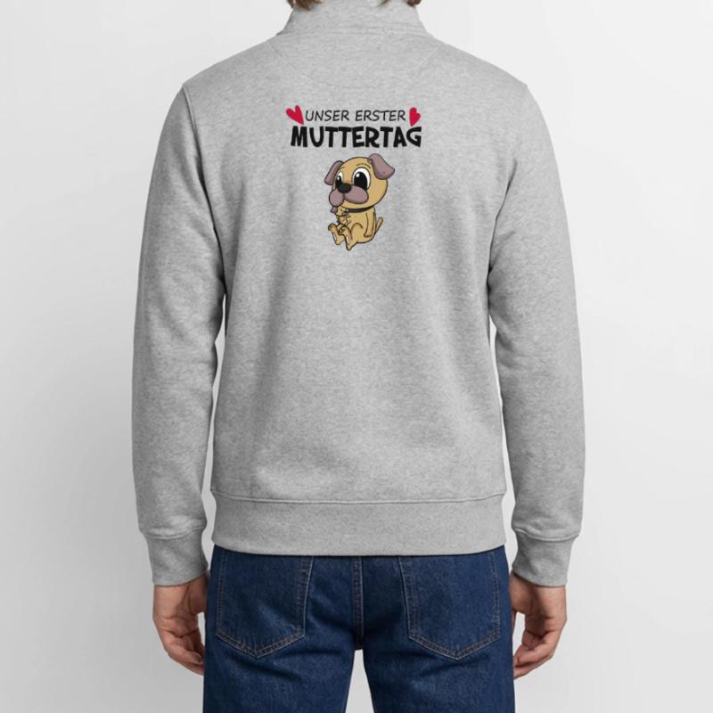 Muttertag - erster Muttertag Geschenk Unisex Organic Zip Sweatshirt von Stanley/Stella