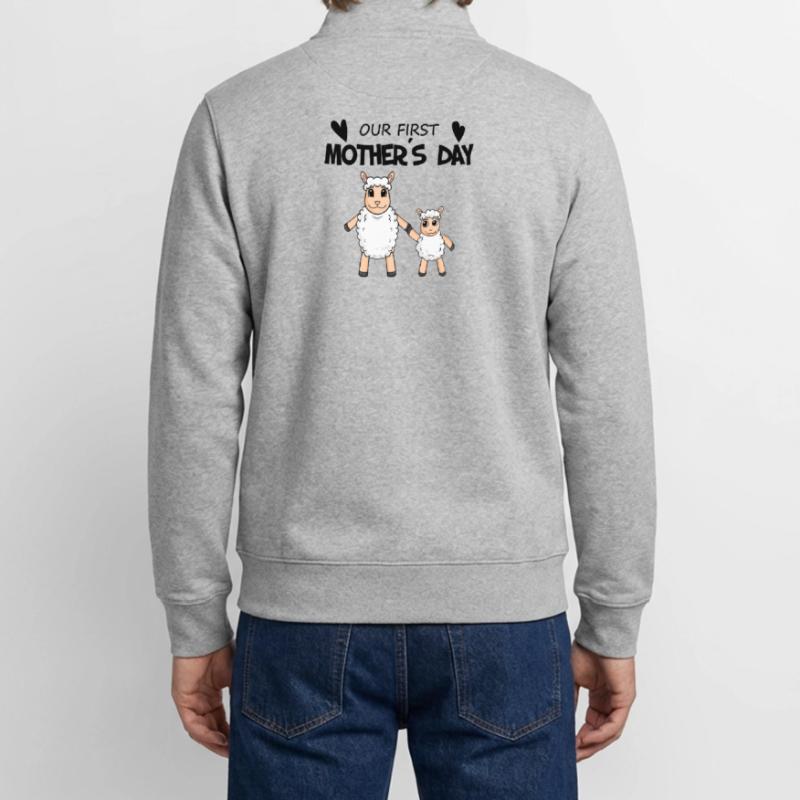 Muttertag - erster Muttertag Geschenk Unisex Organic Zip Sweatshirt von Stanley/Stella