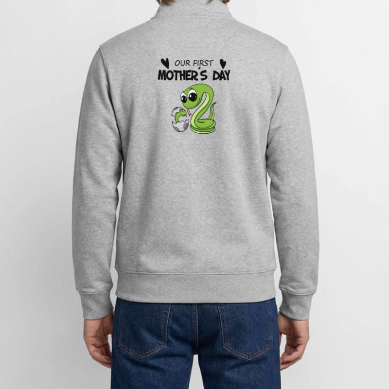 Muttertag - erster Muttertag Geschenk Unisex Organic Zip Sweatshirt von Stanley/Stella