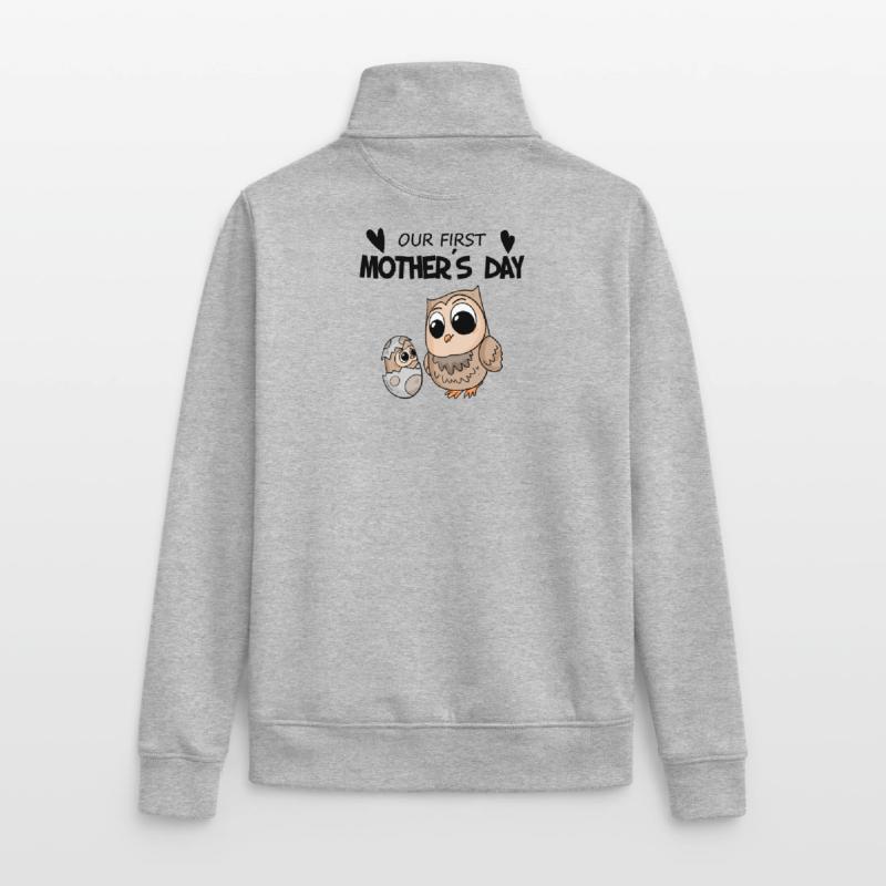 Muttertag - erster Muttertag Geschenk Unisex Organic Zip Sweatshirt von Stanley/Stella