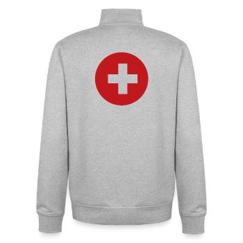 Pharmacy Health Emergency Doctor Practice - Unisex Organic Zip Sweatshirt by Stanley/Stella - heather grey - Back - AI Model Male 185 light (185cm)