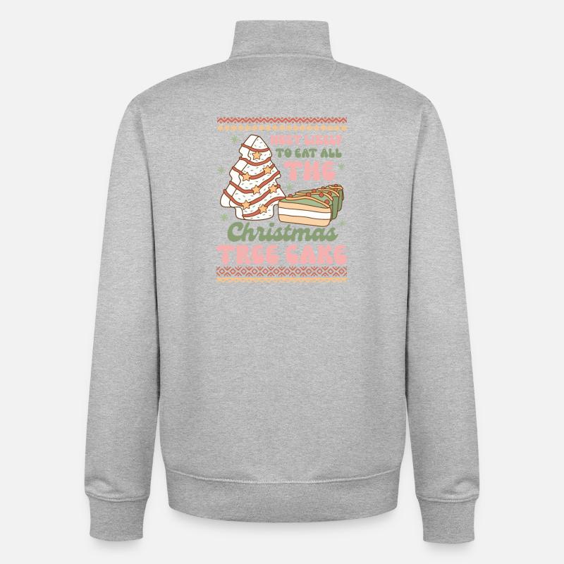 Hässlicher Weihnachtspullover - Unisex Organic Zip Sweatshirt von Stanley/Stella - Grau meliert