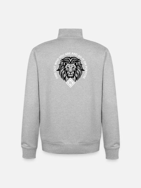 Citation ciblée You Circle - Sweat zippé unisexe en coton bio Stanley/Stella - gris chiné