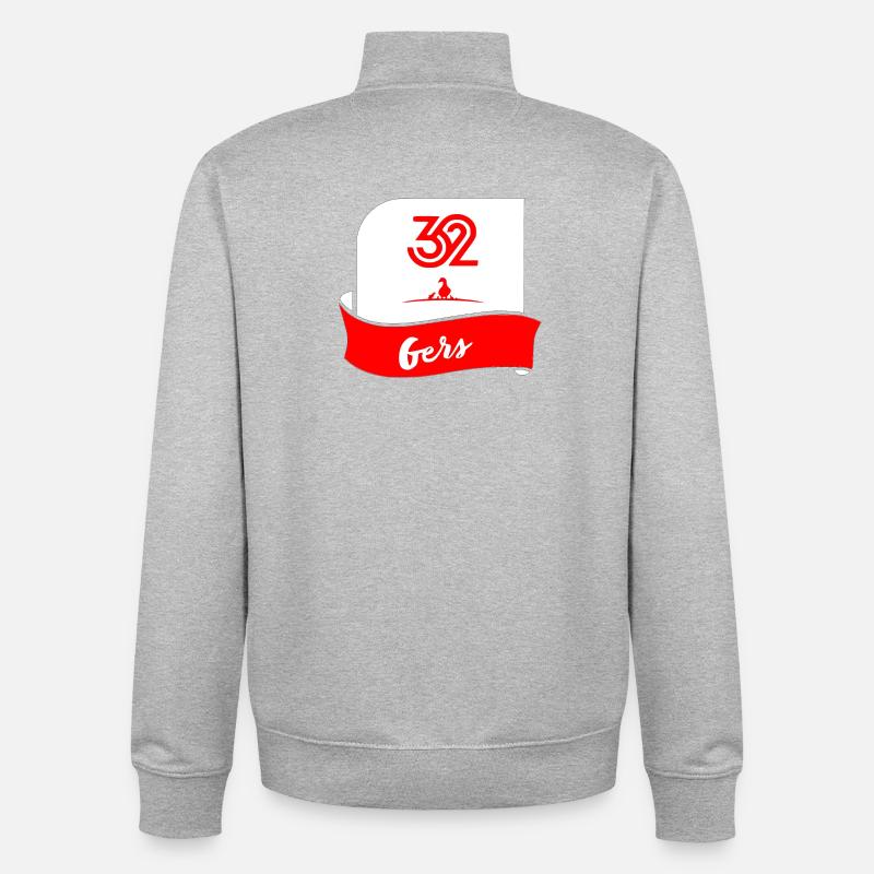 Gers - Unisex Organic Zip Sweatshirt von Stanley/Stella - Grau meliert