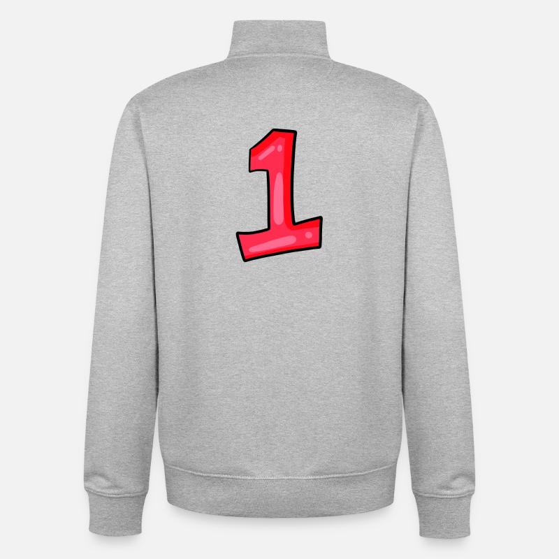 1 - Unisex Organic Zip Sweatshirt von Stanley/Stella - Grau meliert