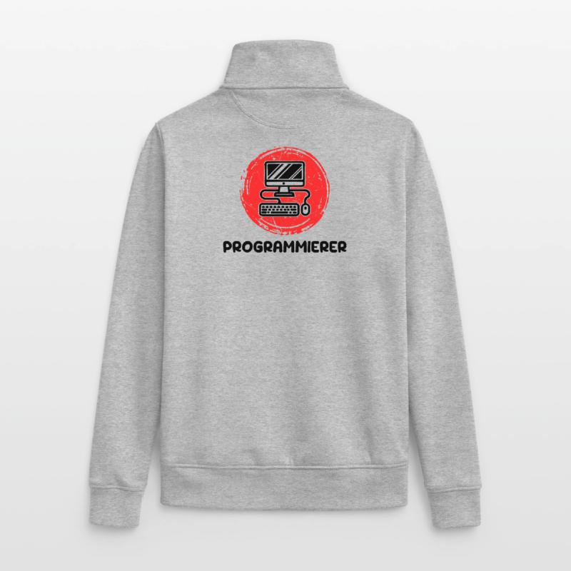 Developer Programmierer Coden Computer Informatik Unisex Organic Zip Sweatshirt von Stanley/Stella