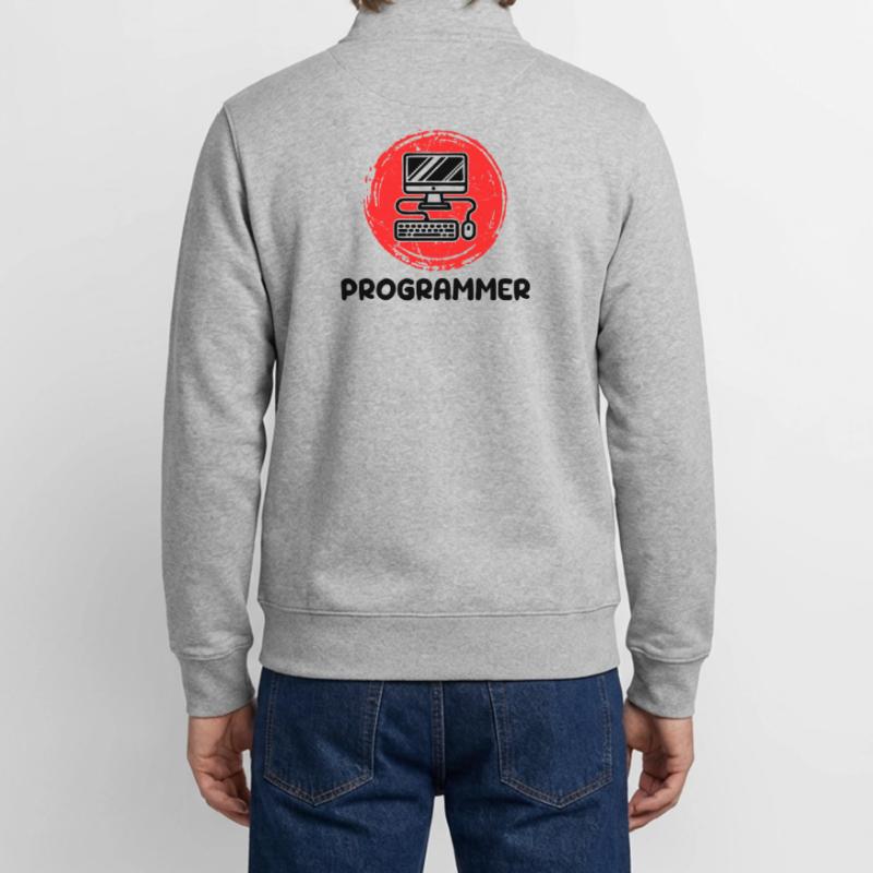 Computer Developer Programmierer Code Skripting Unisex Organic Zip Sweatshirt von Stanley/Stella