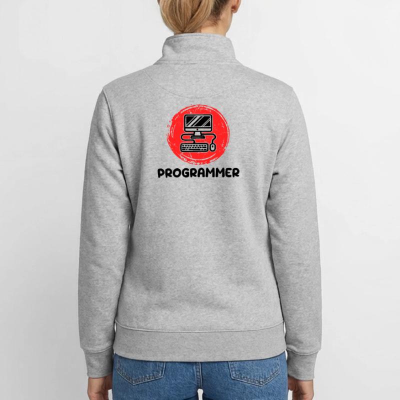 Computer Developer Programmierer Code Skripting Unisex Organic Zip Sweatshirt von Stanley/Stella