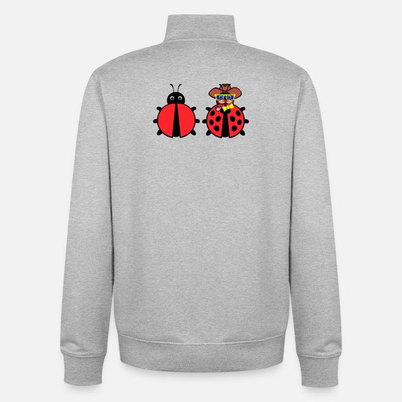 Bugs Debug Developer Bugfixing Programmer - Unisex Organic Zip Sweatshirt by Stanley/Stella - heather grey