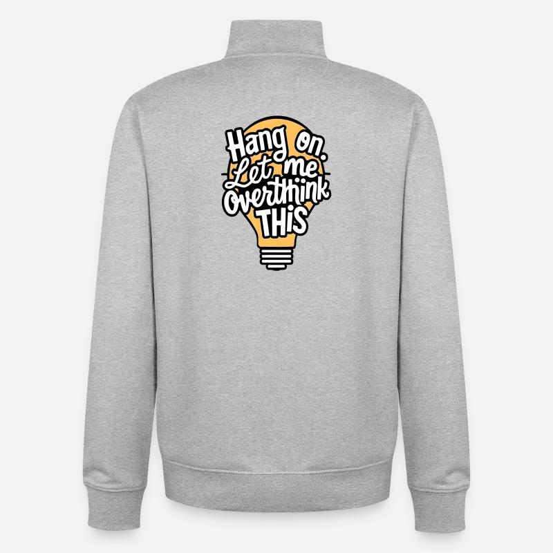Idée créative : conception de lampe - Sweat zippé unisexe en coton bio Stanley/Stella - gris chiné