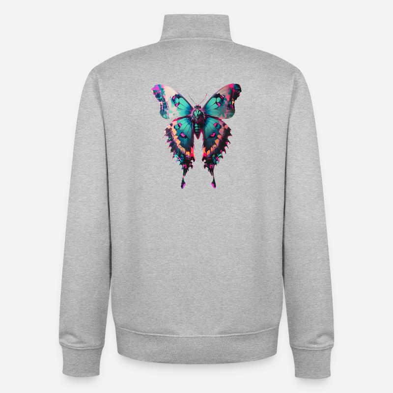 Folder - Unisex Organic Zip Sweatshirt by Stanley/Stella - heather grey