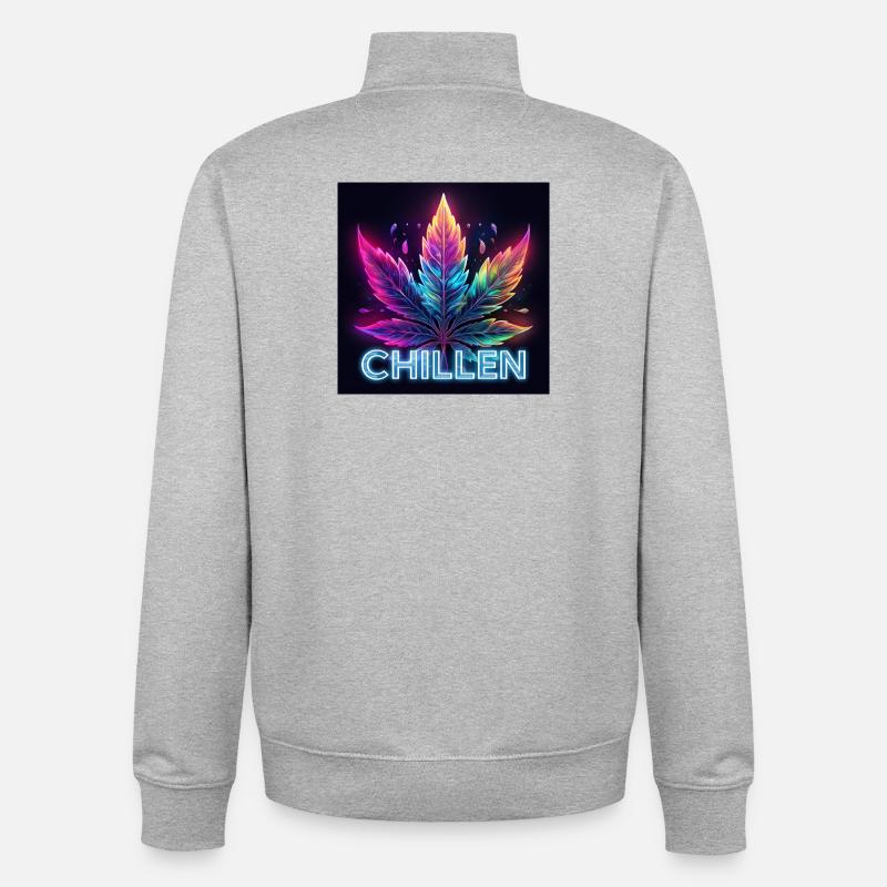 froid - Sweat zippé unisexe en coton bio Stanley/Stella - gris chiné