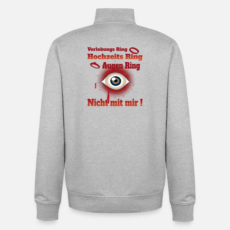Single Leben - Unisex Organic Zip Sweatshirt von Stanley/Stella - Grau meliert