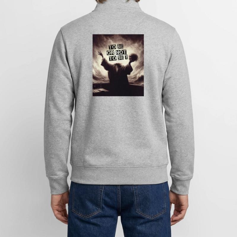 Sein oder nicht sein? Unisex Organic Zip Sweatshirt von Stanley/Stella