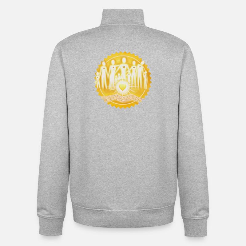 Stargate LightPeople Sun - Sonja Ariel - Unisex Organic Zip Sweatshirt by Stanley/Stella - heather grey