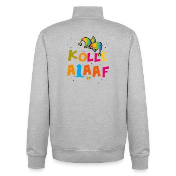 Kölle Alaaf Carnival - Unisex Organic Zip Sweatshirt by Stanley/Stella - heather grey - Back - AI Model Male 185 light (185cm)
