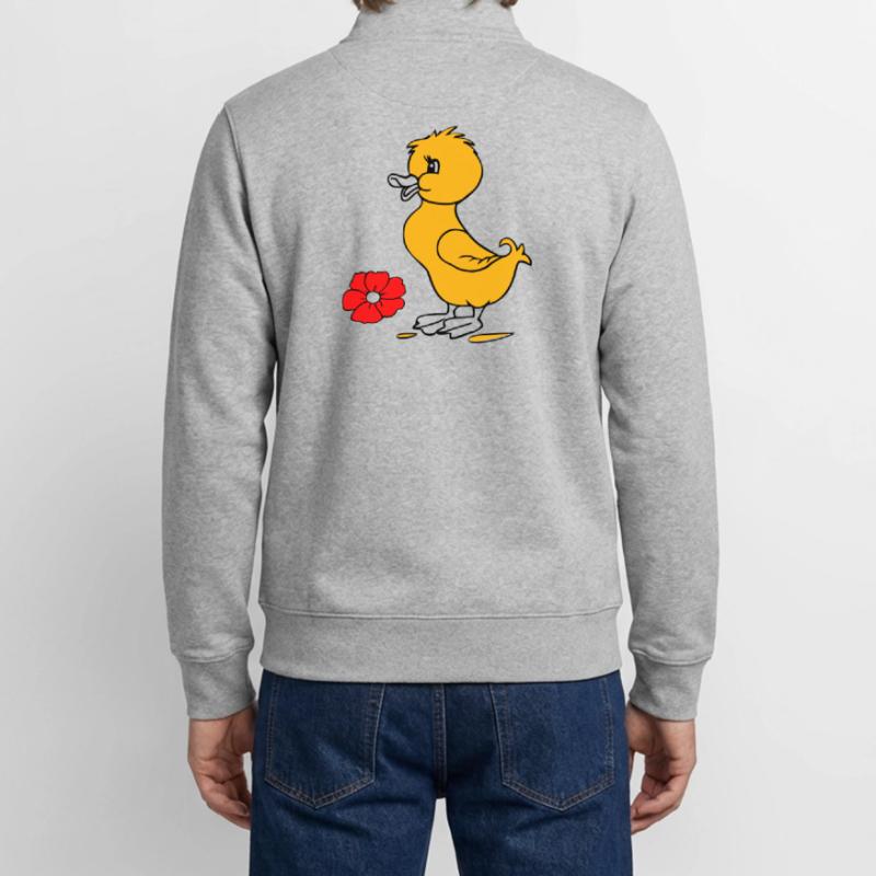 Easter chicks Happy Easter Unisex Organic Zip Sweatshirt by Stanley/Stella