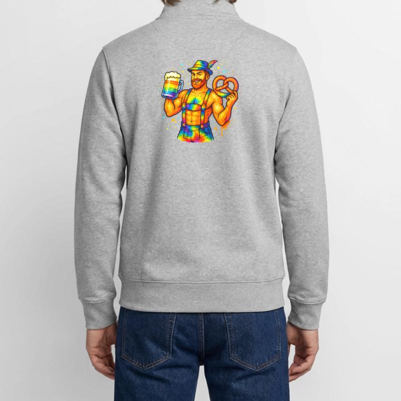 pride bavarian Unisex Organic Zip Sweatshirt by Stanley/Stella