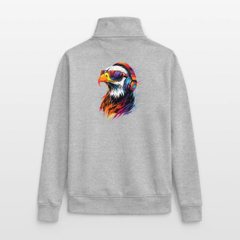 Eagle Bald Eagle Golden Eagle White-tailed Eagle Unisex Organic Zip Sweatshirt by Stanley/Stella