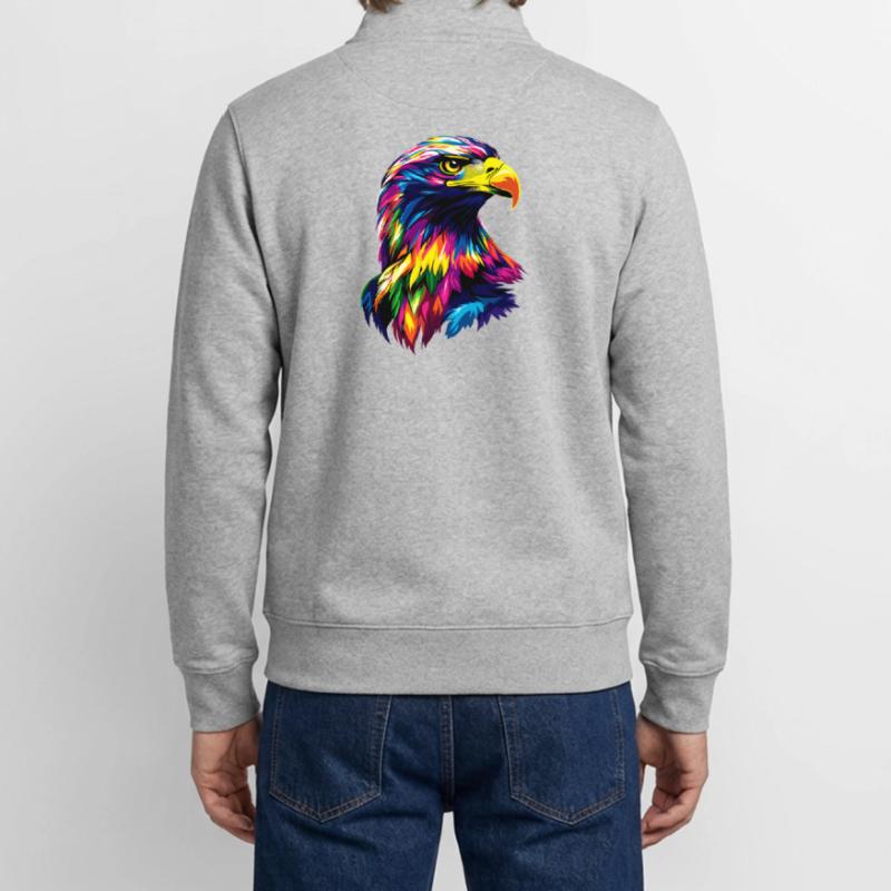 Eagle Bald Eagle Golden Eagle White-tailed Eagle Unisex Organic Zip Sweatshirt by Stanley/Stella