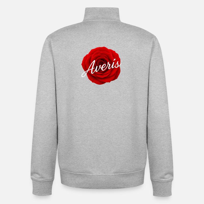 Pull Averis - Sweat zippé unisexe en coton bio Stanley/Stella - gris chiné