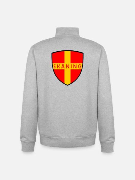 Scanie - Sweat zippé unisexe en coton bio Stanley/Stella - gris chiné