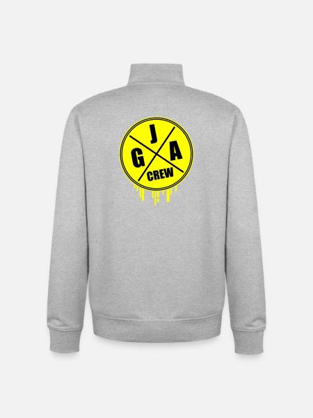Junggesellenabschied Jga Crew - Unisex Organic Zip Sweatshirt von Stanley/Stella - Grau meliert