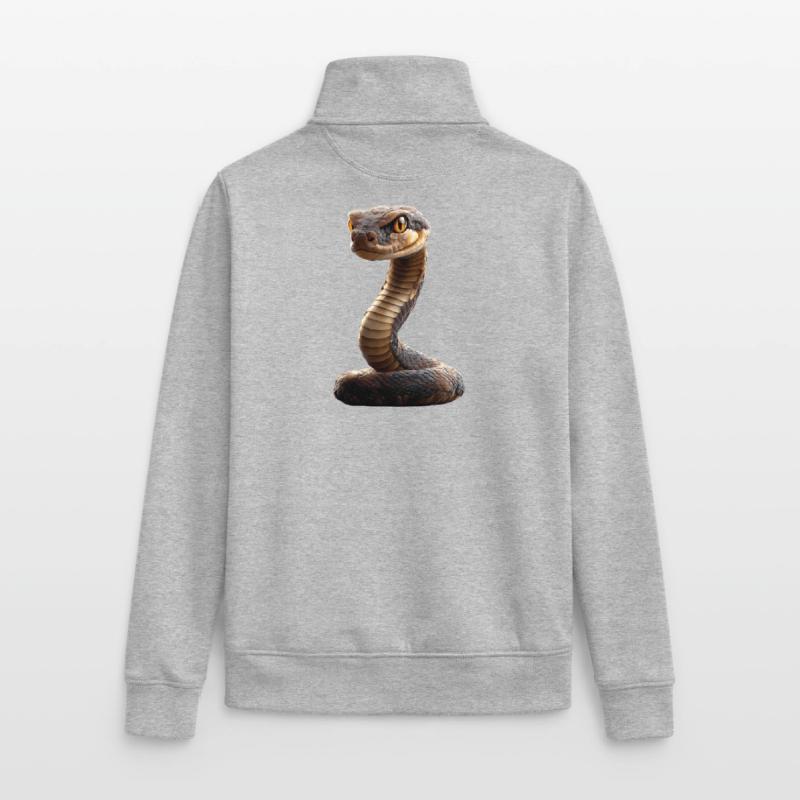 Schlange Python Kobra Klapperschlange Schlangen Unisex Organic Zip Sweatshirt von Stanley/Stella