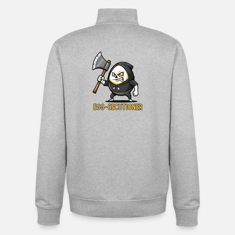 Zeit der Eizellentnahme - Unisex Organic Zip Sweatshirt von Stanley/Stella - Grau meliert