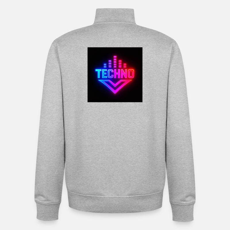 7DCA7929-DAAC-4294-B537-9254907F7B70 - Sweat zippé unisexe en coton bio Stanley/Stella - gris chiné