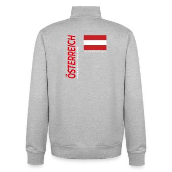 Millstätter See - Unisex Organic Zip Sweatshirt von Stanley/Stella - Grau meliert - Hinten - AI Model Male 185 light (185cm)