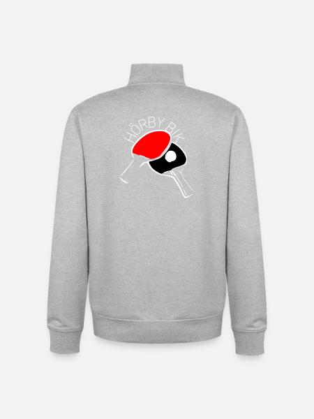 Horby_BIK_logga - Unisex Organic Zip Sweatshirt von Stanley/Stella - Grau meliert