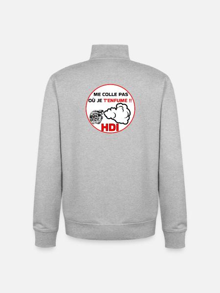 Don't stick to me hdi - Unisex Organic Zip Sweatshirt by Stanley/Stella - heather grey