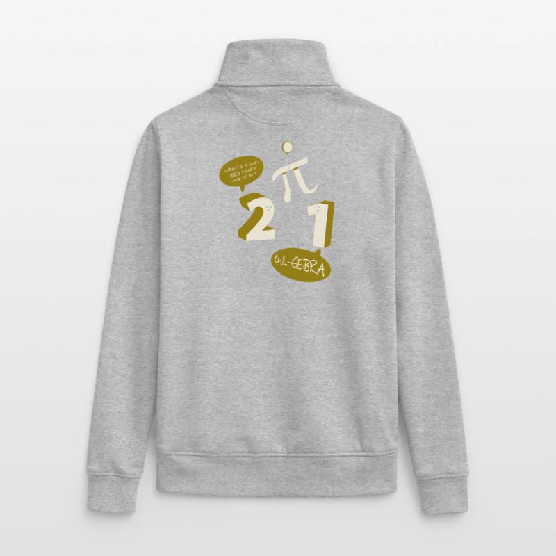 Math Math Math Teacher Mathematician Unisex Organic Zip Sweatshirt by Stanley/Stella