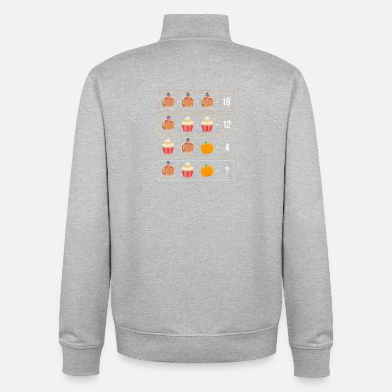 Enseignant Enseignant Thanksgiving Enseignant - Sweat zippé unisexe en coton bio Stanley/Stella - gris chiné