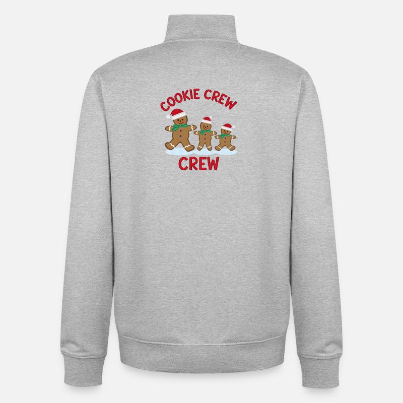 Weihnachtsplätzchen-Crew - Unisex Organic Zip Sweatshirt von Stanley/Stella - Grau meliert