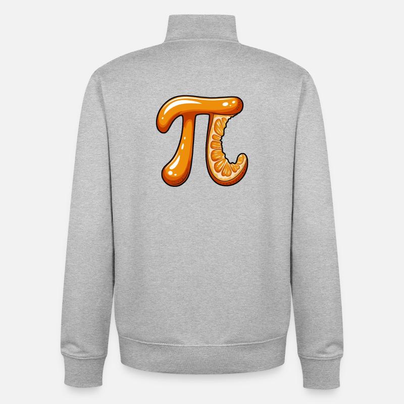 Orange Pi Math - Sweat zippé unisexe en coton bio Stanley/Stella - gris chiné