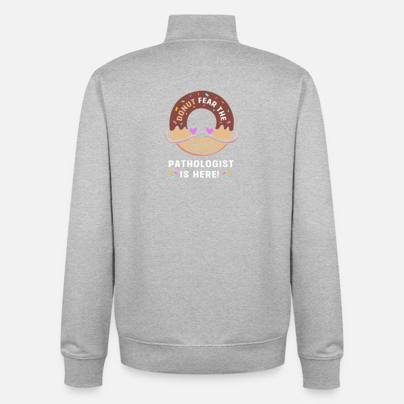 Logopäde Sprachpathologe SLP - Unisex Organic Zip Sweatshirt von Stanley/Stella - Grau meliert