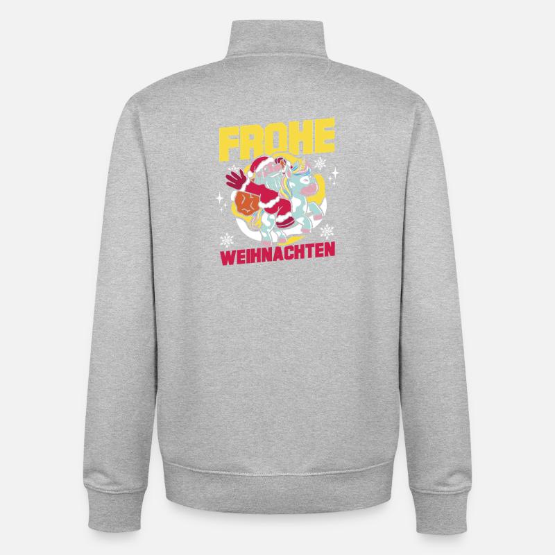 Archery Archery Archery - Unisex Organic Zip Sweatshirt by Stanley/Stella - heather grey