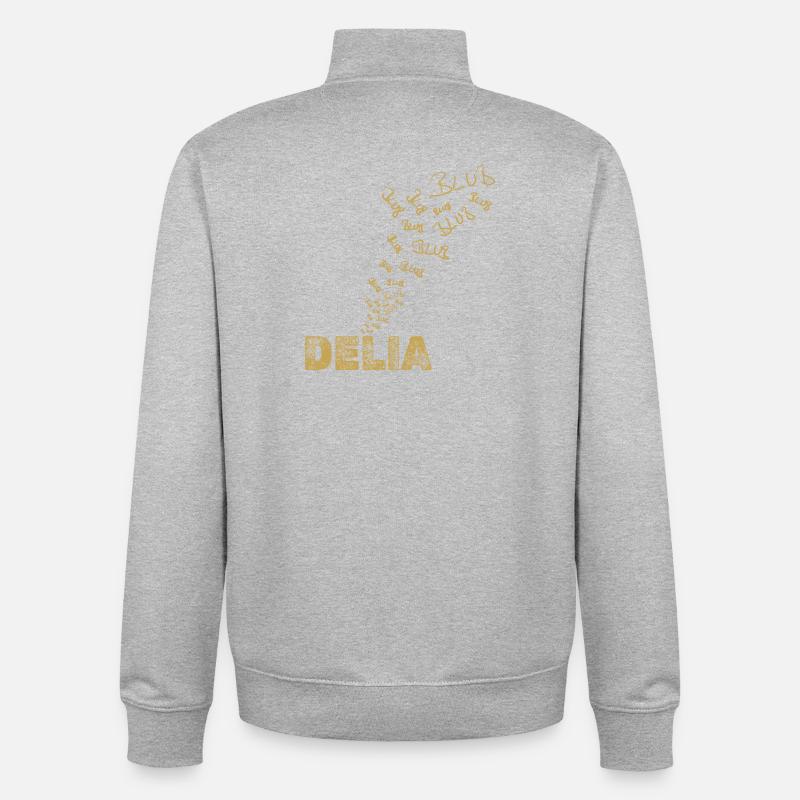 Delia - Sweat zippé unisexe en coton bio Stanley/Stella - gris chiné
