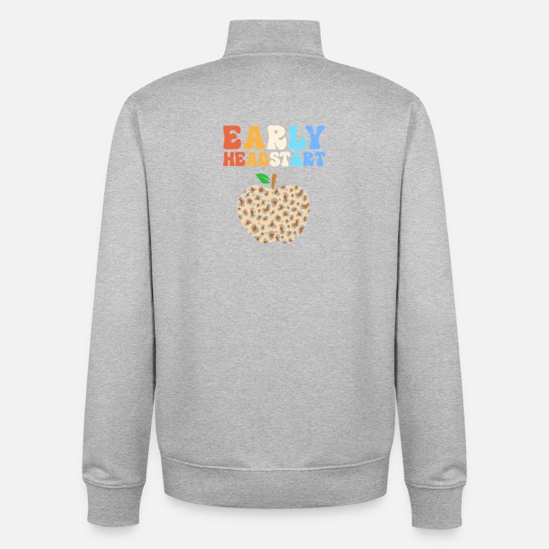 Vorschulkind Lehrer Vorschule - Unisex Organic Zip Sweatshirt von Stanley/Stella - Grau meliert