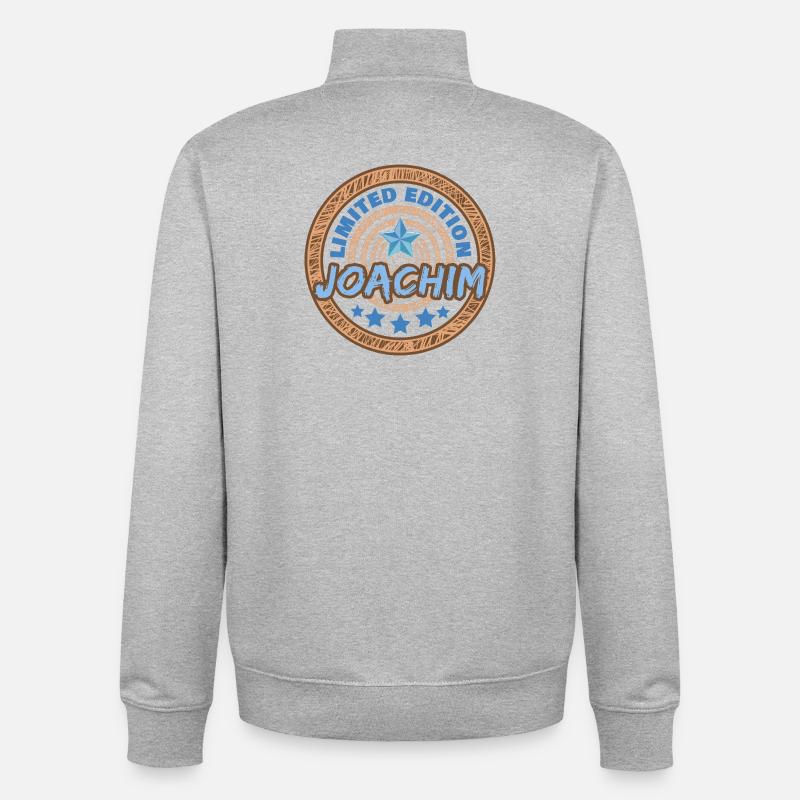 Joachim Joachim - Unisex Organic Zip Sweatshirt by Stanley/Stella - heather grey