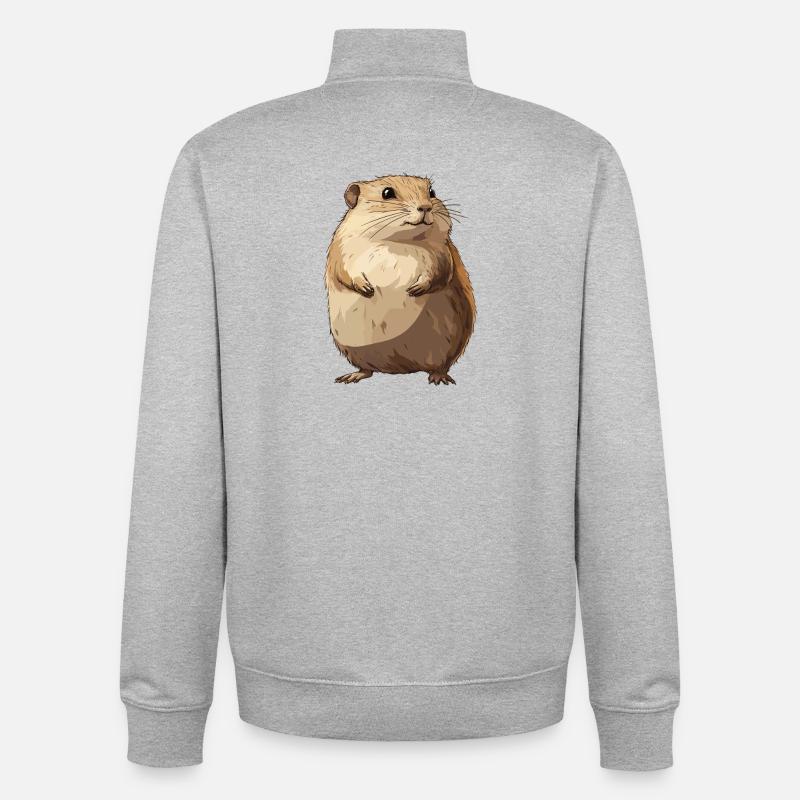 Lemmings Lemming - Sweat zippé unisexe en coton bio Stanley/Stella - gris chiné