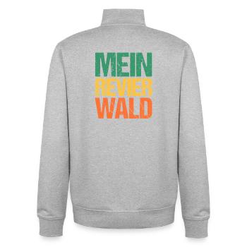 Hunting Hunting Huntsman Hunters - Unisex Organic Zip Sweatshirt by Stanley/Stella - heather grey - Back - AI Model Male 185 light (185cm)