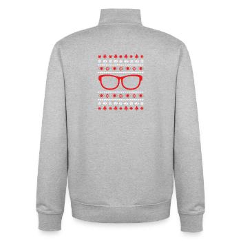 Optician Ophthalmologist - Unisex Organic Zip Sweatshirt by Stanley/Stella - heather grey - Back - AI Model Male 185 light (185cm)