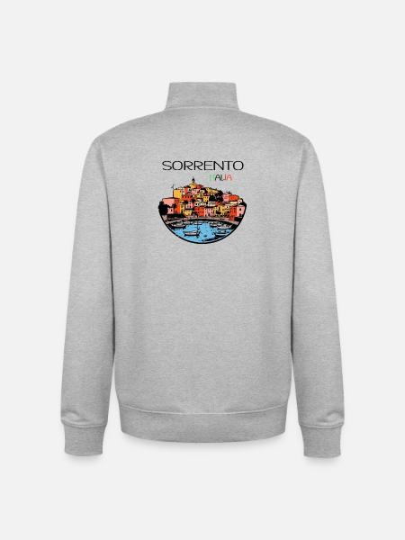 Sorrento Kampanien - Unisex Organic Zip Sweatshirt von Stanley/Stella - Grau meliert