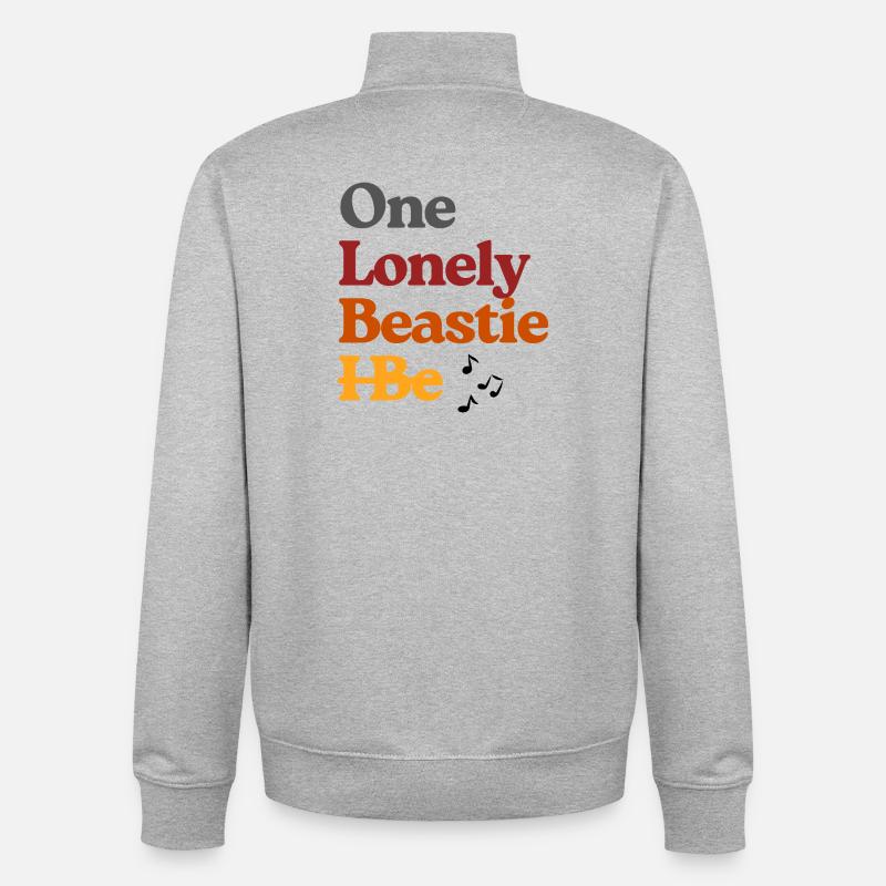 Ein einsames Biest-Tee Art - Unisex Organic Zip Sweatshirt von Stanley/Stella - Grau meliert