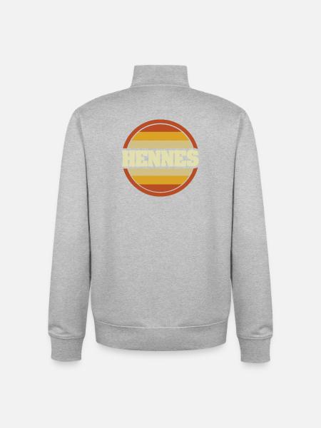 Legendaer Hennes - Unisex Organic Zip Sweatshirt by Stanley/Stella - heather grey